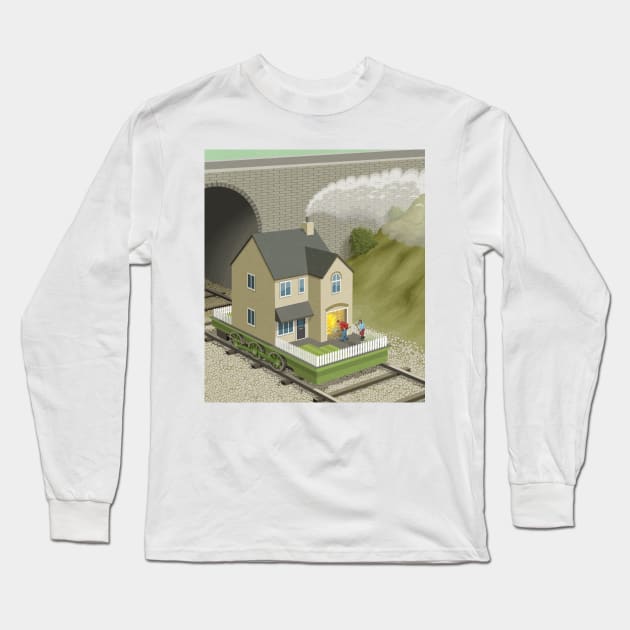 House Train Long Sleeve T-Shirt by John Holcroft